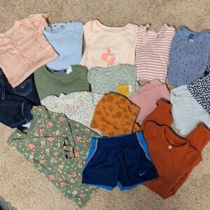 17 Piece 12 Month  Baby Girl Clothing..Please Read -Like New Condition